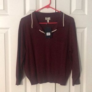 NWT burgundy sweater